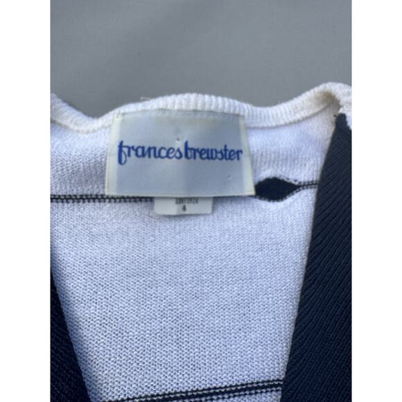 Vintage 70s Frances Brewster Knit Set Midi Skirt Shoulder Pad Blouse Top Retro 4 - Picture 6 of 6